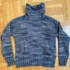 Marled Purple Turtleneck